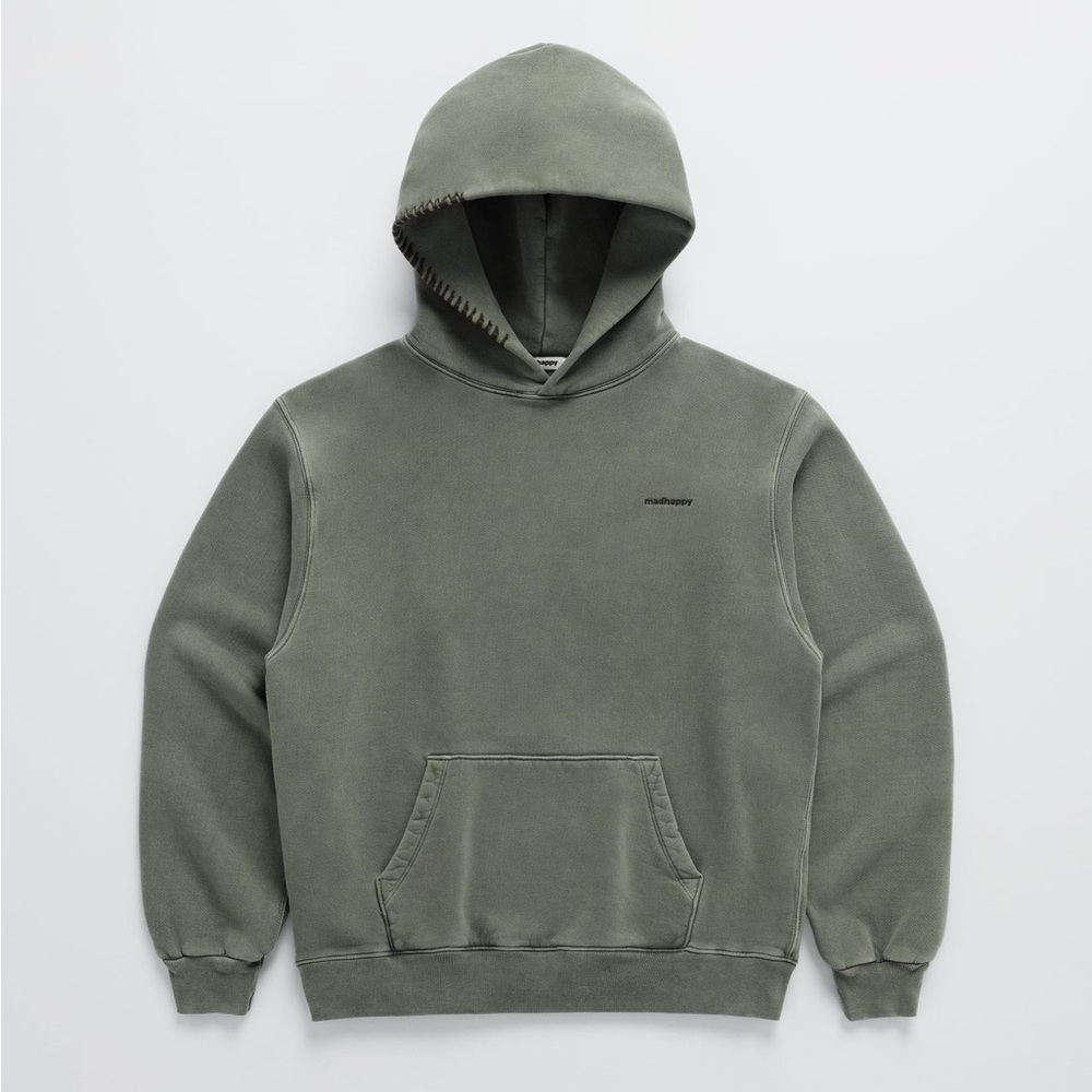 ✨NWT✨MADHAPPY CLASSIC FLEECE HOODIE MOSS GREEN MENS LARGE